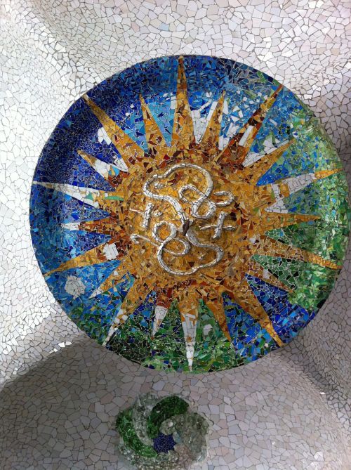 Mozaika, Gaudí, Barcelona, Sodas Gaudí