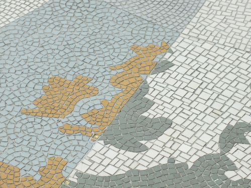 Mozaika, Žemėlapis, Plytelėmis, Geografija, Jungtinė Karalystė