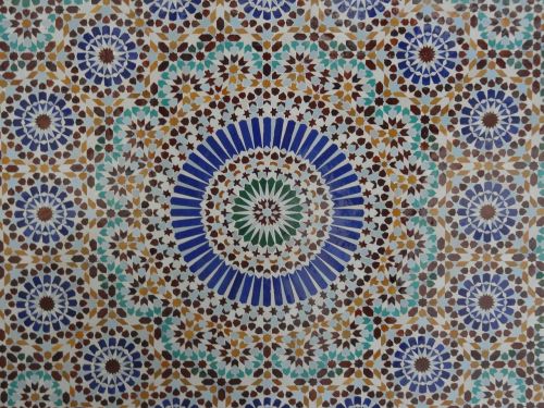 Mozaika, Mečetė, Geometrija, Plytelės, Rosas