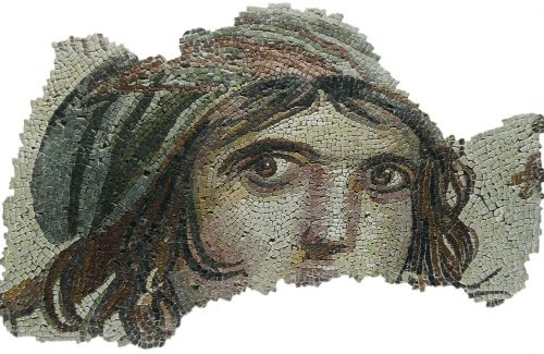 Mozaika, Veidas, Akys, Portretas, Čigonų Mergina, Archeologija, Menas