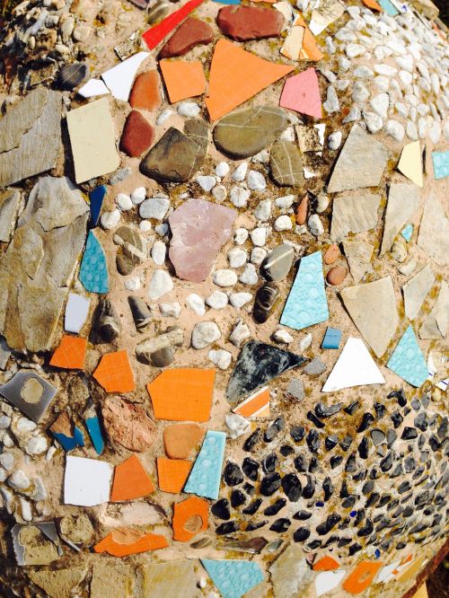 Mozaika, Akmenys, Spalvinga