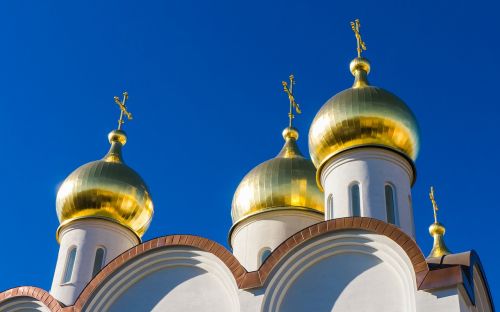 Moscow, Bažnyčia, Ortodoksas, Auksas, Kupolas, Architektūra, Parapija, Katedra, Miestas, Kruzas, Religija, Madride, Rusija, Krikščionybė