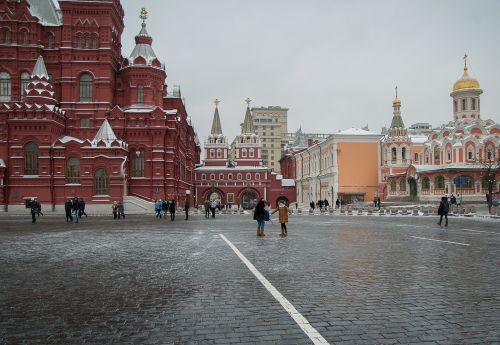 Moscow, Raudonas Kvadratas, Muziejus, Bažnyčia, Mūsų Kazanės Motina
