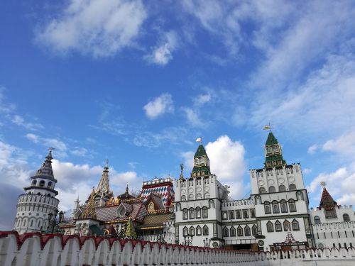 Moscow, Izmailovo, Kremlius, Architektūra, Izmailovo Kremlius, Rusija, Dangus, Bokštas, Tvirtovė