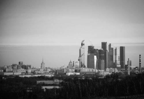 Moscow, Miestas, Pastatai, Architektūra, Vaizdas, Miesto Panorama