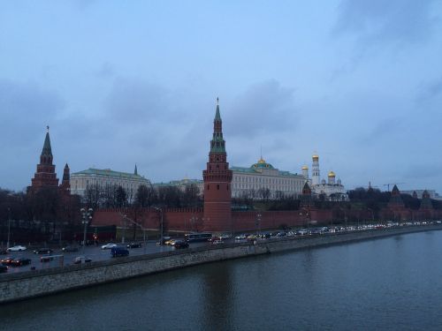 Moscow, Kremlius, Kremlevos Krantinė, Rusija, Siena