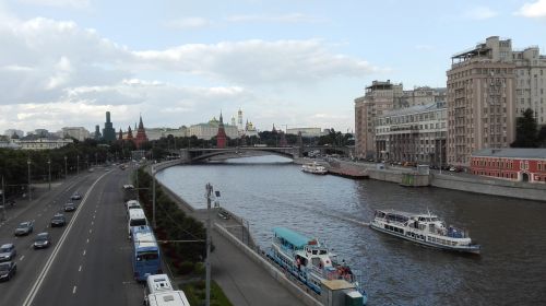 Moskva Upė, Upės Tramvajus, Vanduo, Miestas, Vasara