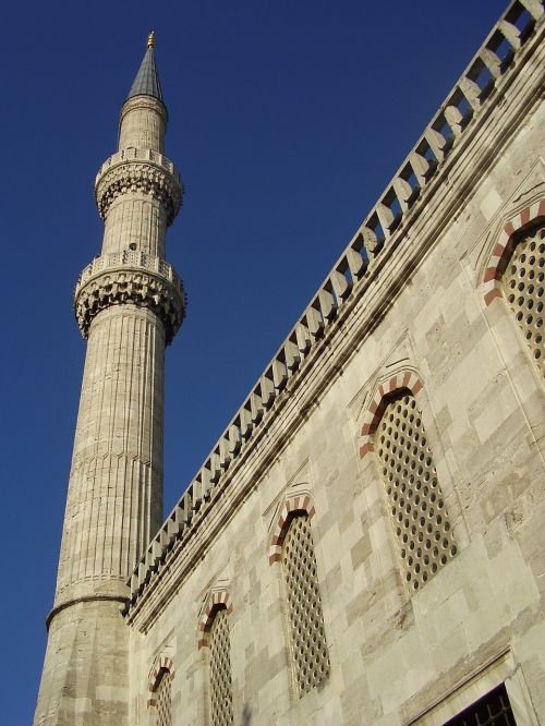 Mečetė, Turkija, Istanbulas, Paminklas, Religinis, Religiniai Paminklai, Minaretas, Architektūra