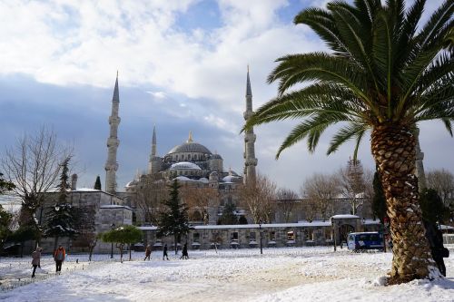 Mečetė, Sniegas, Turkija