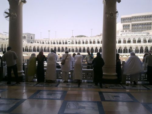 Mečetė, Islamic, Saudo Arabija, Makkah, Musulmonas, Masjid, Žmonės