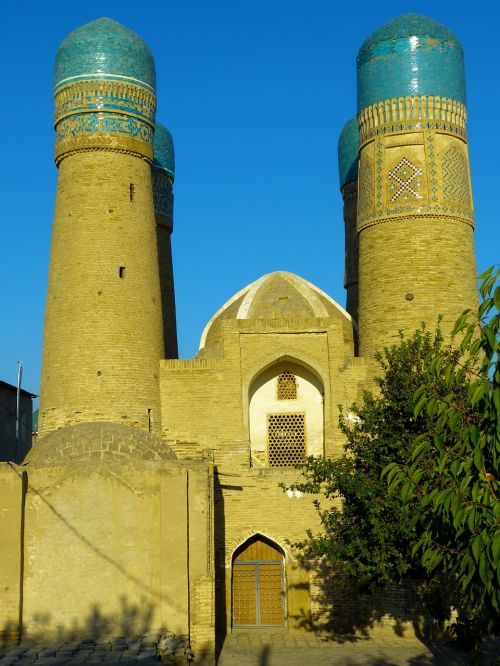 Mečetė, Nedidelis Choras, Keturi Minaretai, Minaretas, Melstis, Bukhara, Uzbekistanas