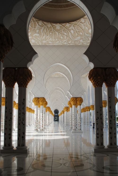 Mečetė, Abu Dabis, Balta Mečetė, Emiratai, Orientuotis, Sheikh Zayed Mečetė, Islamas, Lankytinos Vietos