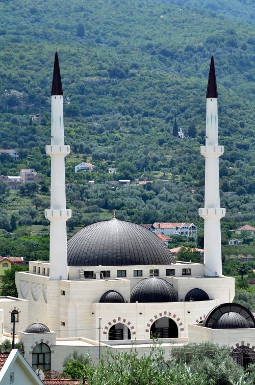 Mečetė, Minaretas, Maldos Namai, Musulmonai, Religija, Kupolas, Bokštai, Montenegro