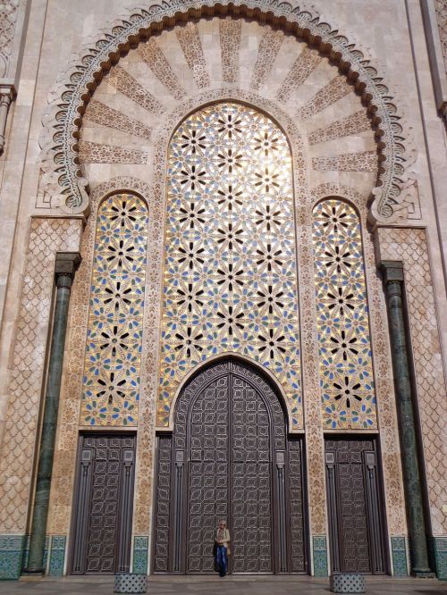 Mečetė, Casablanca, Marokas, Durys