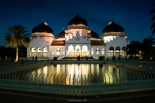 Mečetė, Banda Aceh, Ačehas, Miestas, Islamic, Pastatas