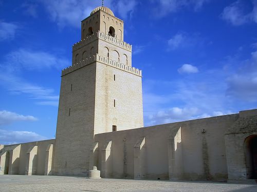 Mečetė, Didelis, Bokštas, Kairouan, Tunisas, Tuniso Respublika