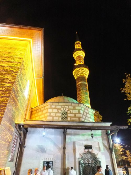 Mečetė, Minaretas, Naktis, Architektūra