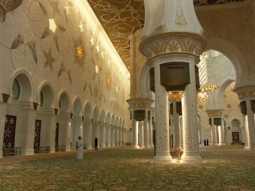 Mečetė, Abu Dabis, Al Nahian Didžioji Mečetė, U E E, Architektūra, Uae, Arabiškas, Islamas, Islamic, Tikėjimas, Alah