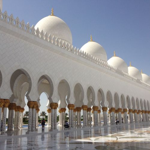 Mečetė, Uae, Islamas, Architektūra, Arabas, Abu, Dhabi