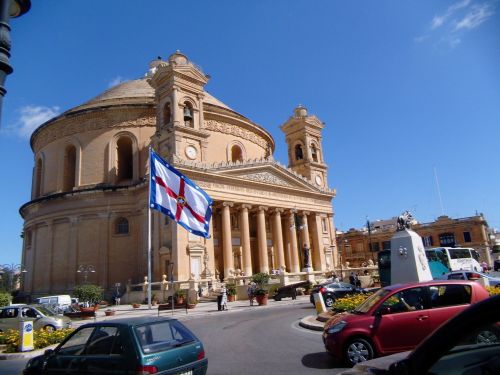 Mosta,  Malta,  Bažnyčia,  Kupolas,  Senas Miestas & Nbsp,  Panorama,  Šventė,  Kvadratas,  Mosta Kupolas