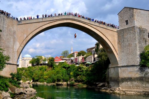 Mostar, Senas Tiltas, Bosnija Ir Hercegovina, Turizmas, Paveldas, Europa, Kelionė, Istorija, Žinomas, Pritraukimas, Architektūra, Neretva, Kultūra, Unesco, Ottoman, Istorinis