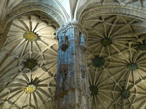 Mosteiro Dos Jerónimos, Jeronimo Vienuolynas, Skydas, Bažnyčia, Belem, Manueline, Pastatas, Unesco Pasaulio Paveldas, Lisbonas, Lisboa, Portugal