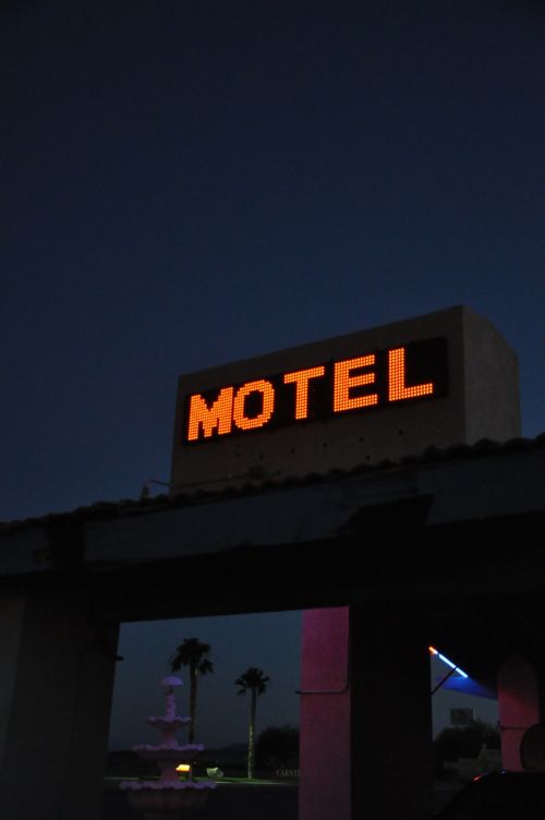 Motelis, Naktis, Neonas, Nevada, Viešbutis, Miega, Miegoti, Šviesa