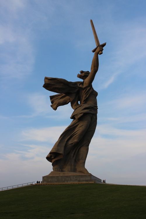 Motina Tėvynė, Stalingrad Metro Stotis, Mamayev Kurgan, Volgogradas, Paminklas, Skulptūra