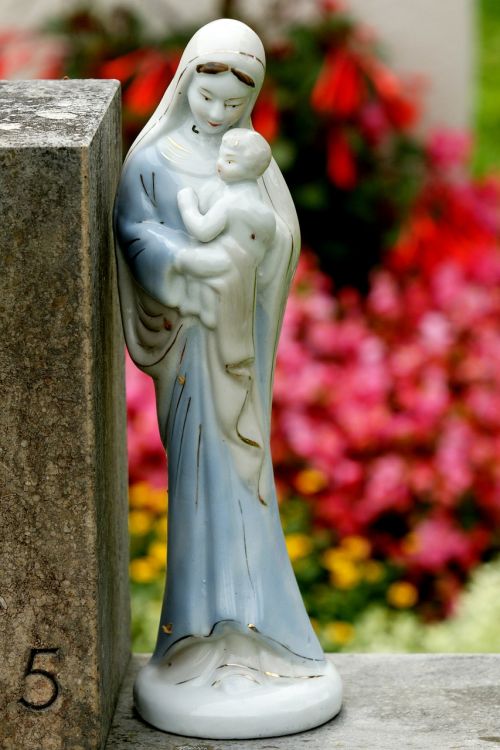 Motina Su Vaiku, Marija Su Vaiku, Šventoji Mama, Figūra, Skulptūra, Šventas, Religija, Statula