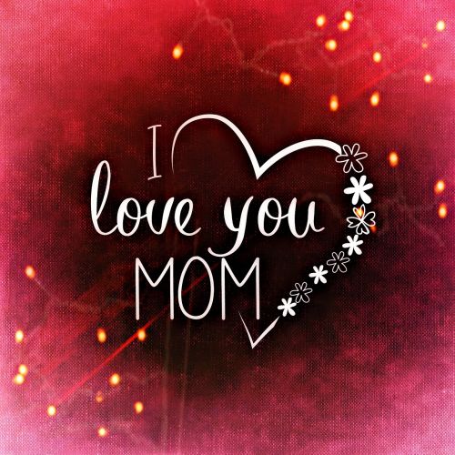 Motinos Diena, Meilė, Mama, Motina, Sėkmė, Dėkingumas, Atvirukas