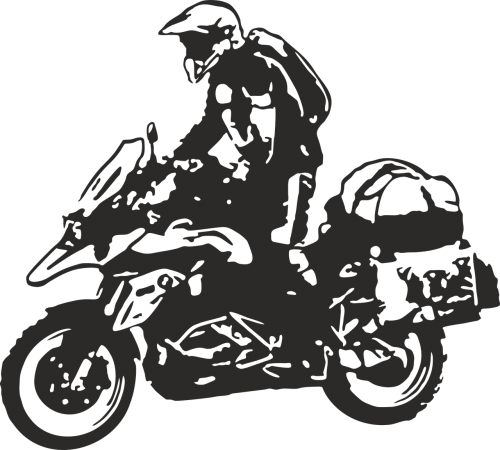 Moto, Enduro, Kelionė, Reljefas, Turizmas, Motociklas, Motociklas, Nemokama Vektorinė Grafika