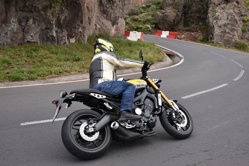 Motociklas, Yamaha, Xsr900, Tenerifė, Kelių Lenktynės, Kalnų Kelias