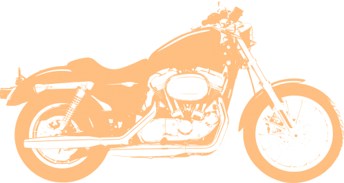 Motociklas, Dviratis, Greitai, Oranžinė, Nemokama Vektorinė Grafika