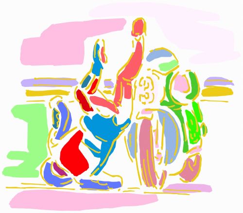 Motociklas,  Lenktynės & Nbsp,  Bike,  Sportas,  Sportininkai,  Pavojus,  Menas,  Iliustracija,  Spalvinga,  Spalvos,  Kritimas,  Avarija,  Lenktynės,  Žaidimas,  Greitai,  Motociklo Lenktynės 3-2