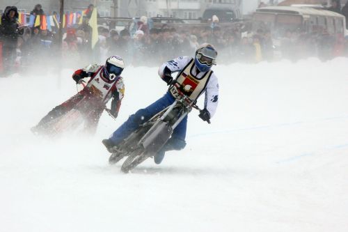 Motociklai, Sportas, Ekstremalios, Žiema, Ledas