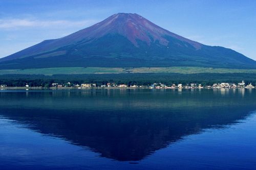 Kalno Fuji, Vanduo, Kraštovaizdis, Japonija, Kalnas, Kaimas, Atspindys, Ramus, Taikus, Ramus, Vaizdingas