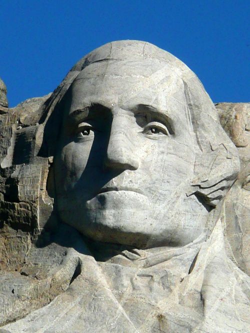Kalno Rušmore Nacionalinis Paminklas, Pietinė Dakota, Georgas Vašingtonas, George Washington Präsidentenköpfe, Usa, Paminklas, Turistų Atrakcijos