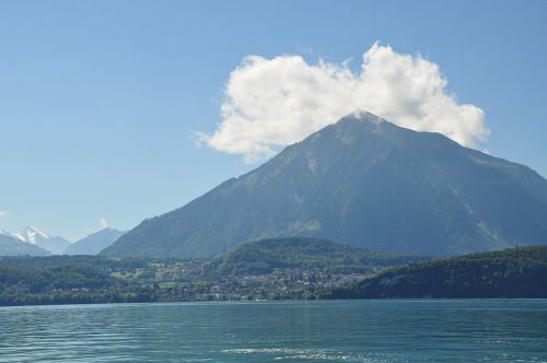 Kalnas, Ežeras, Čiaudėti, Gamta, Tunerio Ežeras, Šveicarija, Kraštovaizdis