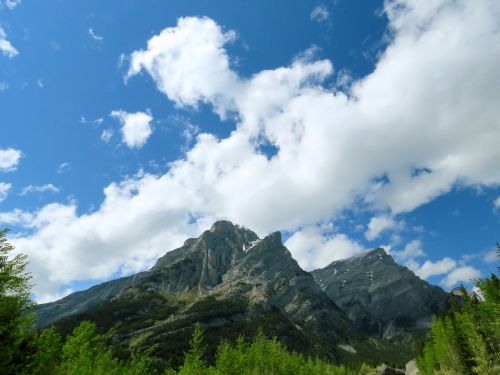 Kalnas, Kananaskis, Alberta, Kanada, Kalnų Vaizdas