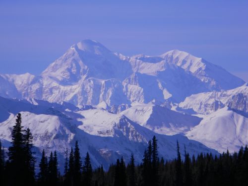 Kalnas, Denali, Alaska, Nacionalinis, Parkas, Kraštovaizdis, Dykuma, Sniegas, Vaizdingas, Lauke, Gamta