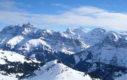 Kalnas, Sniegas, Dents Du Midi, Šveicarija