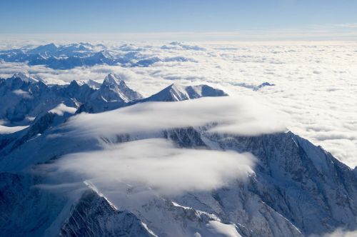 Kalnas, Mont Blanc, Vaizdingas, Aukščiausiojo Lygio Susitikimas, France, Kraštovaizdis, Alpės, Nuotykis, Žinomas, Masyvas, Natūralus, Alpių, Ledas, Sniegas, Debesys, Dangus