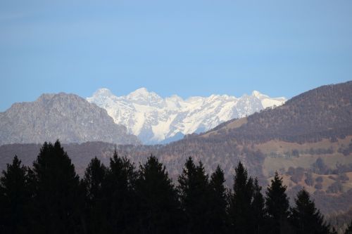 Kalnas, Sniegas, Snieguotas Kalnas, Sniegas, Žiema, Kalnai, Kraštovaizdis, Medžiai