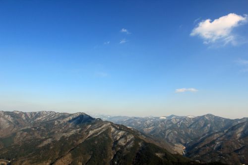 Kalnas, Pasirinkimas, Gangwon Do, Debesis, Dangus, Kraštovaizdis, Smailės