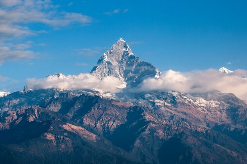 Kalnas, Himalaja, Nepalas, Pasivaikščiojimas, Kelionė, Fishtail, Sniegas, Turizmas, Machhapuchhre, Aukščiausiojo Lygio Susitikimas, Pokara, Dangus, Kraštovaizdis