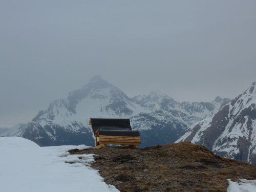 Kalnas, Kriegerhorn, Lech Am Arlberg, Sniegas, Saulėtekis, Alpių, Kalnai