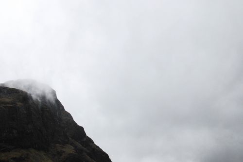 Kalnas, Highland, Akmenys, Uolos, Rūkas, Kraštovaizdis