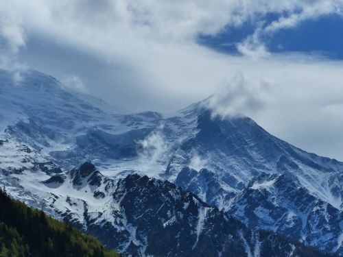 Kalnas, Alpės, Chamonix, Sniegas, Hautes Alpes, Snieguotas Kraštovaizdis