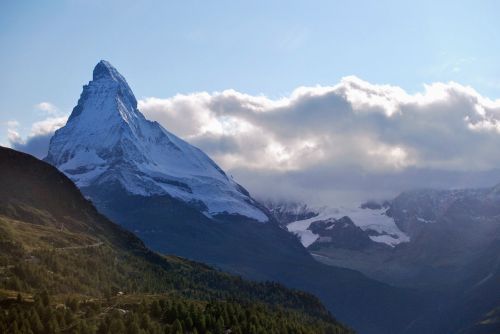 Kalnas, Matterhorn, Šveicarija, Gamta
