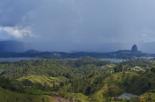 Kalnas, Kraštovaizdis, Panoraminis, Gamta, Dangus, Kolumbija, Peñol